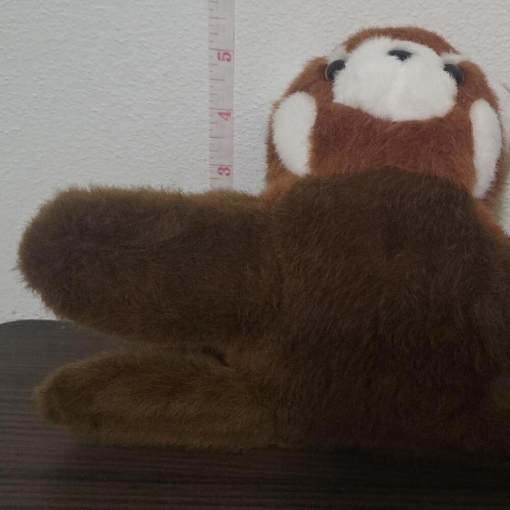 Brown and white red panda slap bracelet plush toy #plush #toy